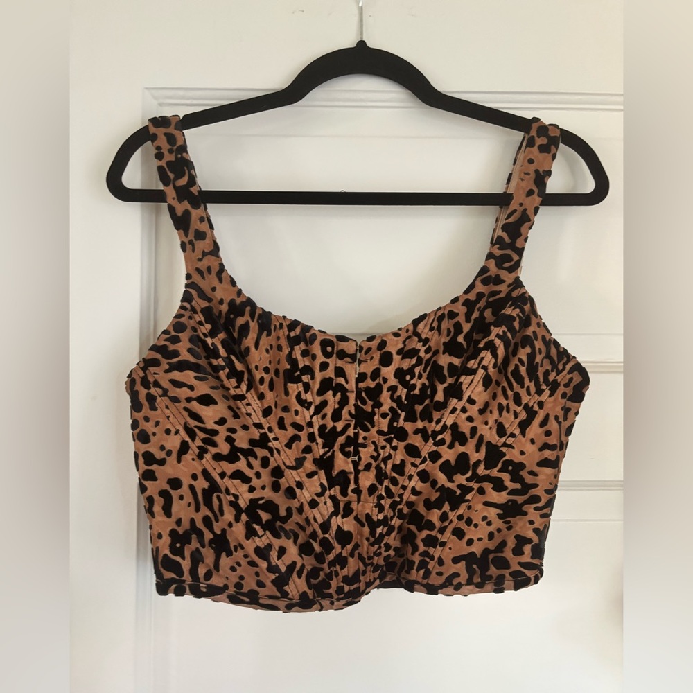House of CB Leopard Print Corset Bustier Top